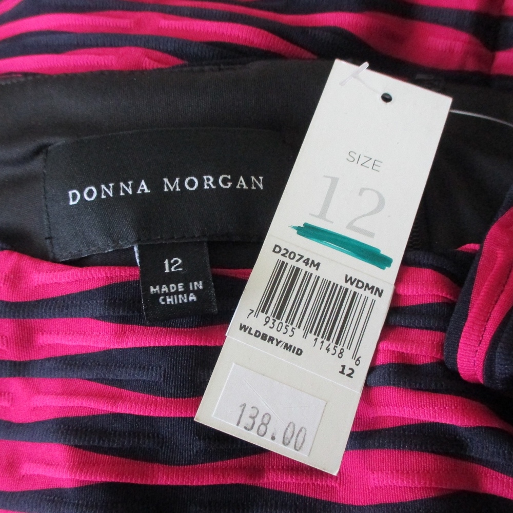NWT - DONNA MORGAN stretchy dress- sz 12 - $138.00 - Picture 2 of 3